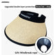 UV Protection Woven Straw Sun Visor - Sun Protection Clothing