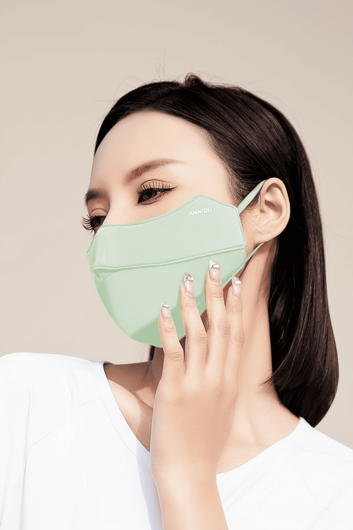 Light Green UV Silk Face Mask