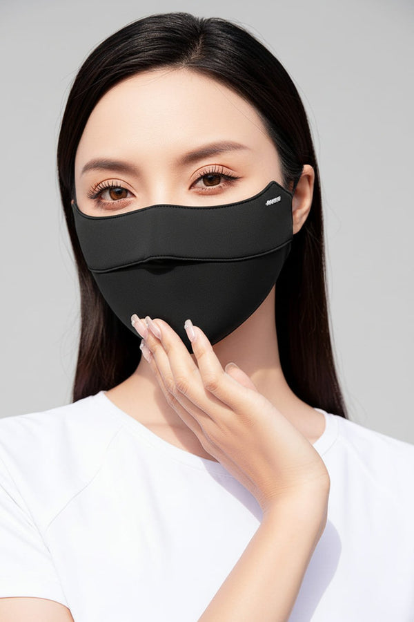 Black UV Silk Face Mask