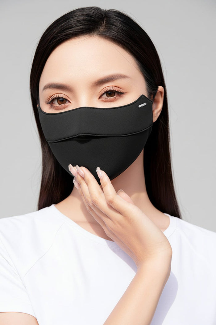 Black UV Silk Face Mask
