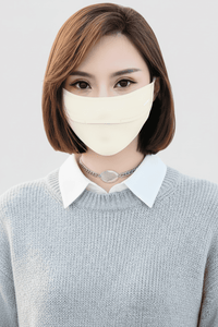 Beige UV protection face mask