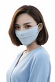 Light blue UV Sun Protection Face Mask