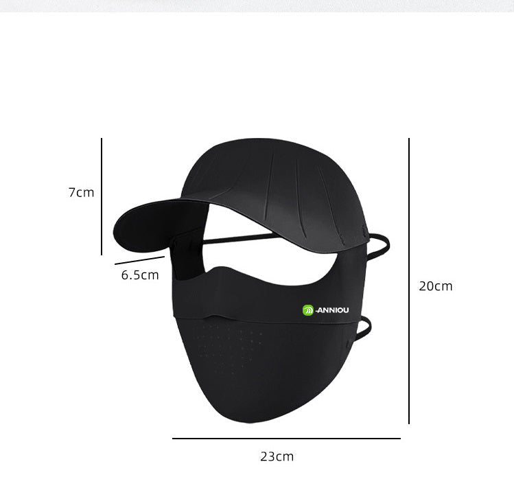UV Wide Brim Face Mask UPF50+ size guide lack mask