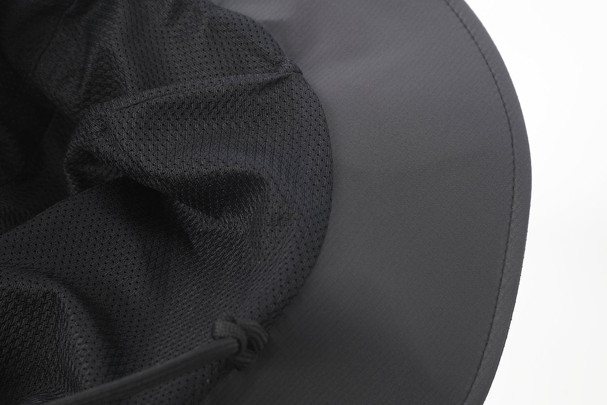 Waterproof Wide Brim Sun Hat inside black