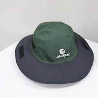 Dark Green Waterproof Wide Brim Sun Hat UPF 50+
