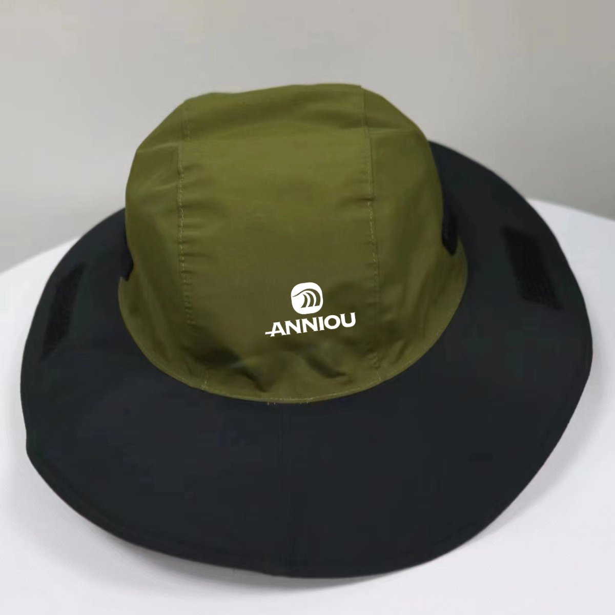 Army Green Waterproof Wide Brim Sun Hat UPF 50+