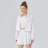 white UPF50+ Cropped Sport Jacket 