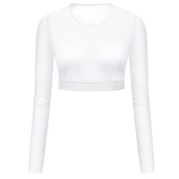 white upf50 golf mesh layering top
