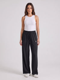 Womens black Wide Leg Cooling Pants UPF50+ by Anniou