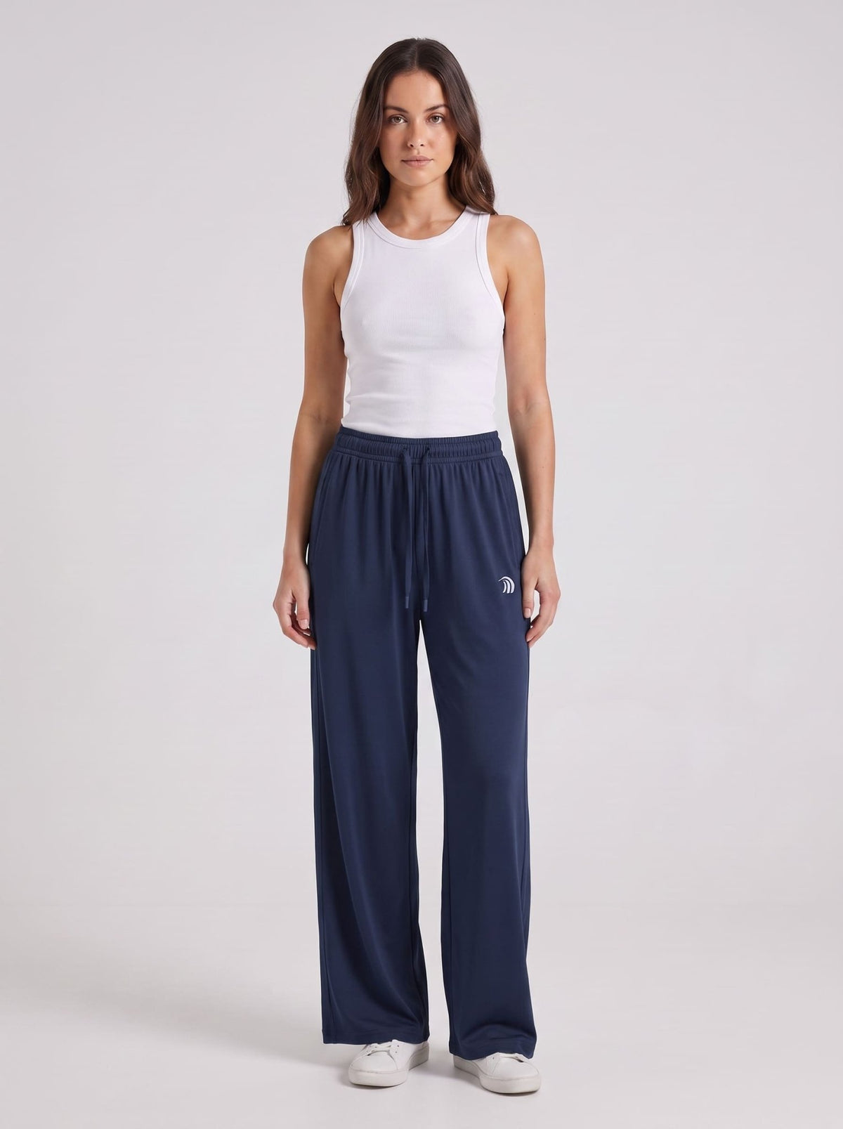 womens navy Wide Leg Cooling Pants UPF50+
