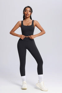 Wide Strap High - Support Yoga Bra - Sun Protection Clothing