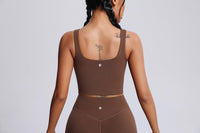 Wide Strap High - Support Yoga Bra - Sun Protection Clothing