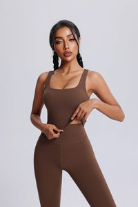 Wide Strap High - Support Yoga Bra - Sun Protection Clothing