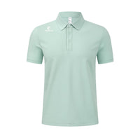 Women's Azure Green Black Golf Polo Shirt UPF 50+ by Anniou