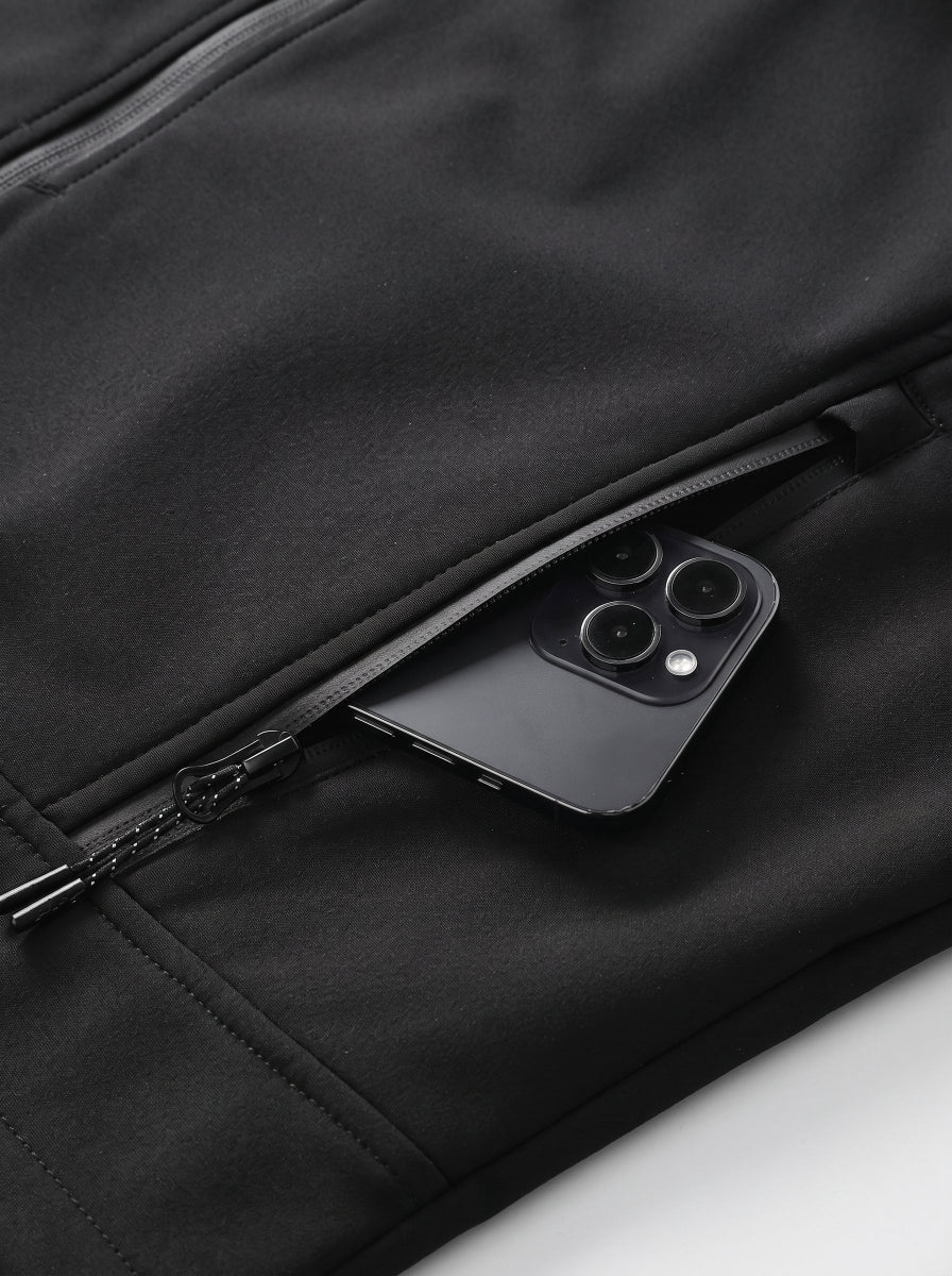 Secure zippered side pocket