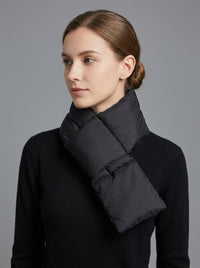 #Black Women Padded Warm Scarf