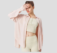 women's Light Green Sun Protective UPF 50+ Sun Shirt