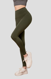 women's green Sun Protection High Waist Leggings