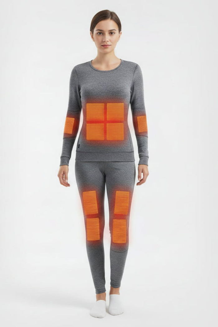 Women's 28 Area Heated Thermals in grey
