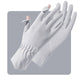 Women's Gray UPF 50+ Breathable Sun Protection Gloves 