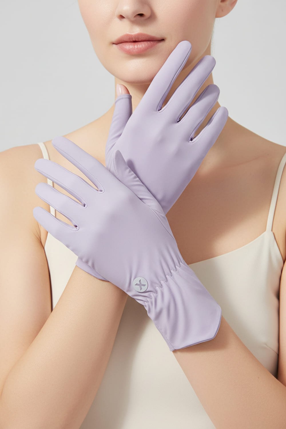 Women's light purple Sun Protection Gloves