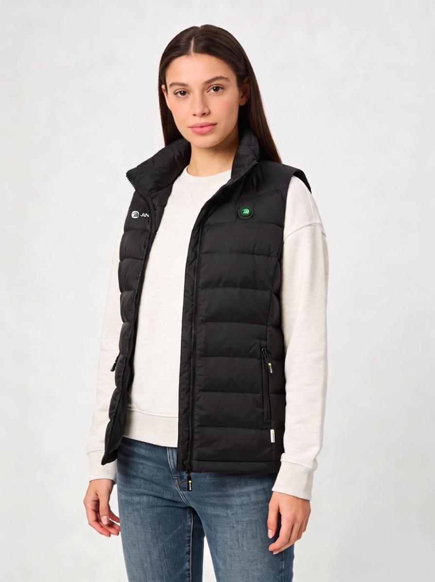#black Women's Classic Sleeveless Heated vest