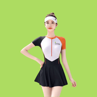 orange Sun Protection UPF 50+ Swim Dress
