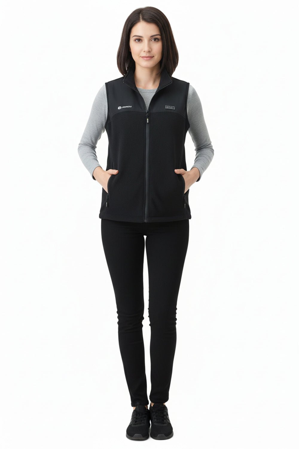 Womens fleece heated gilet