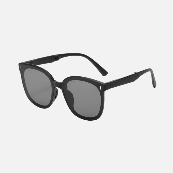Black Women's Folding Anti - glare Sunglasses