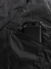 Hidden USB port design of #Black Heated Padded Jacket
