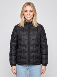 #Black Womens Heated Duck Down Jacket
