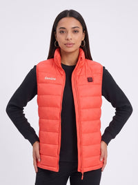 Anniou woen's Red Heated Duck Down Vest