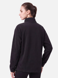 back of #black heated fleece jacket
