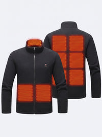 winter 9 area #black heated fleece jacket
