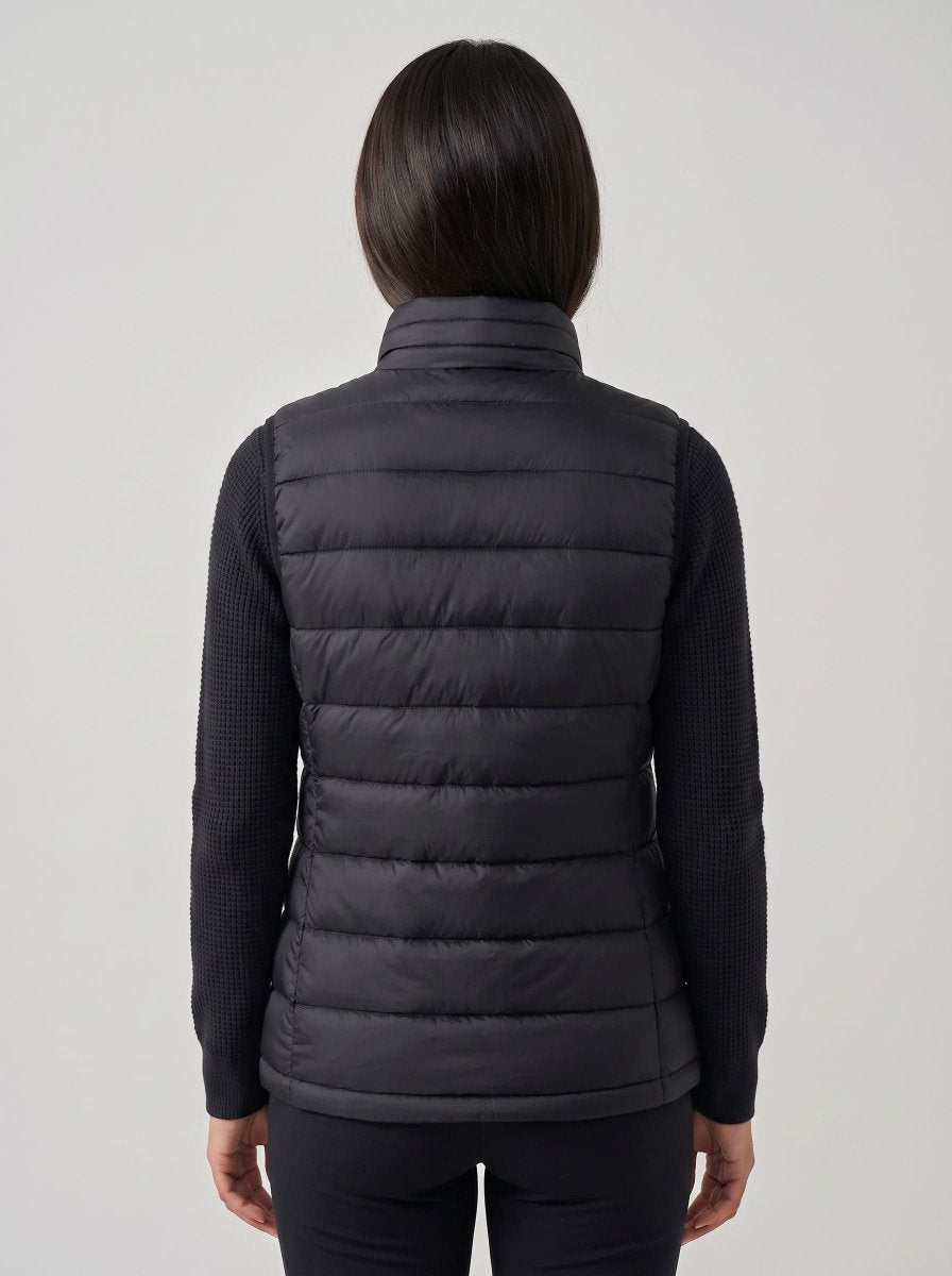 Women's Black Heated Puffer Vest