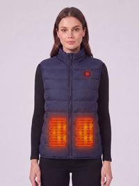 Women's Navy Heated Gilet