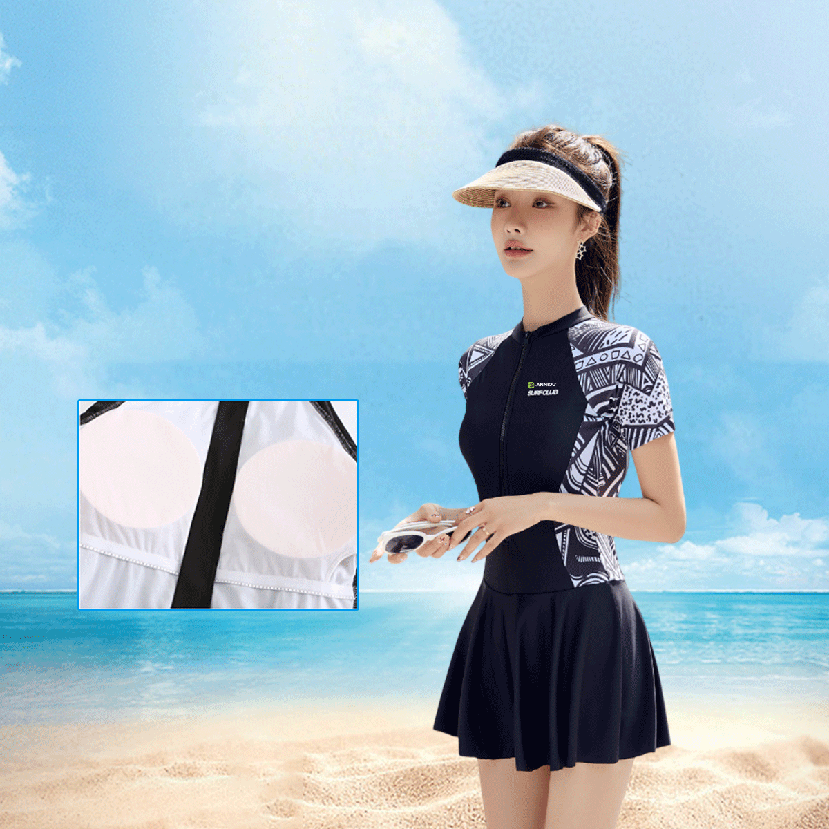 Women's One - Piece Swimdress - Sun Protection Clothing