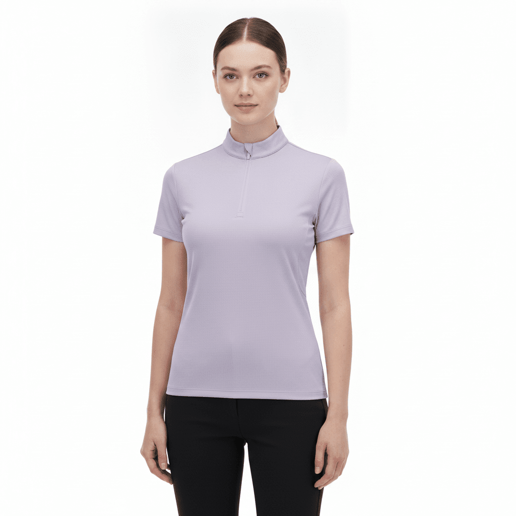 Women's Purple Short Sleeve Golf Polo