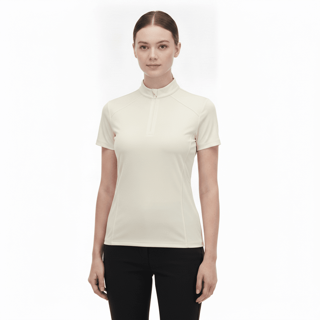 Women's Apricot Short Sleeve Golf Polo