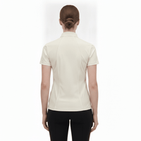Rear of Women's Short Sleeve Golf Polo