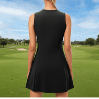 Rear of Black Women's Golf Skirt