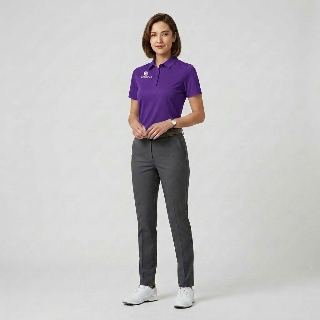 Women's Purple UV Golf Polo Shirt