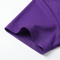 Neatly Stitched Cuffs in purple