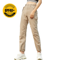 Women's UV Protection cargo pants UPF 40+ KHAKI