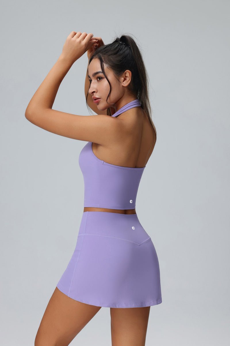 womens Lavender sports skirt top by Anniou