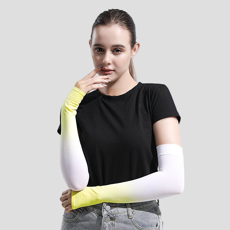 yellow Ombre UPF 50+ Arm Sleeves