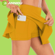 Yellow UV Pleated Tennis Skirt