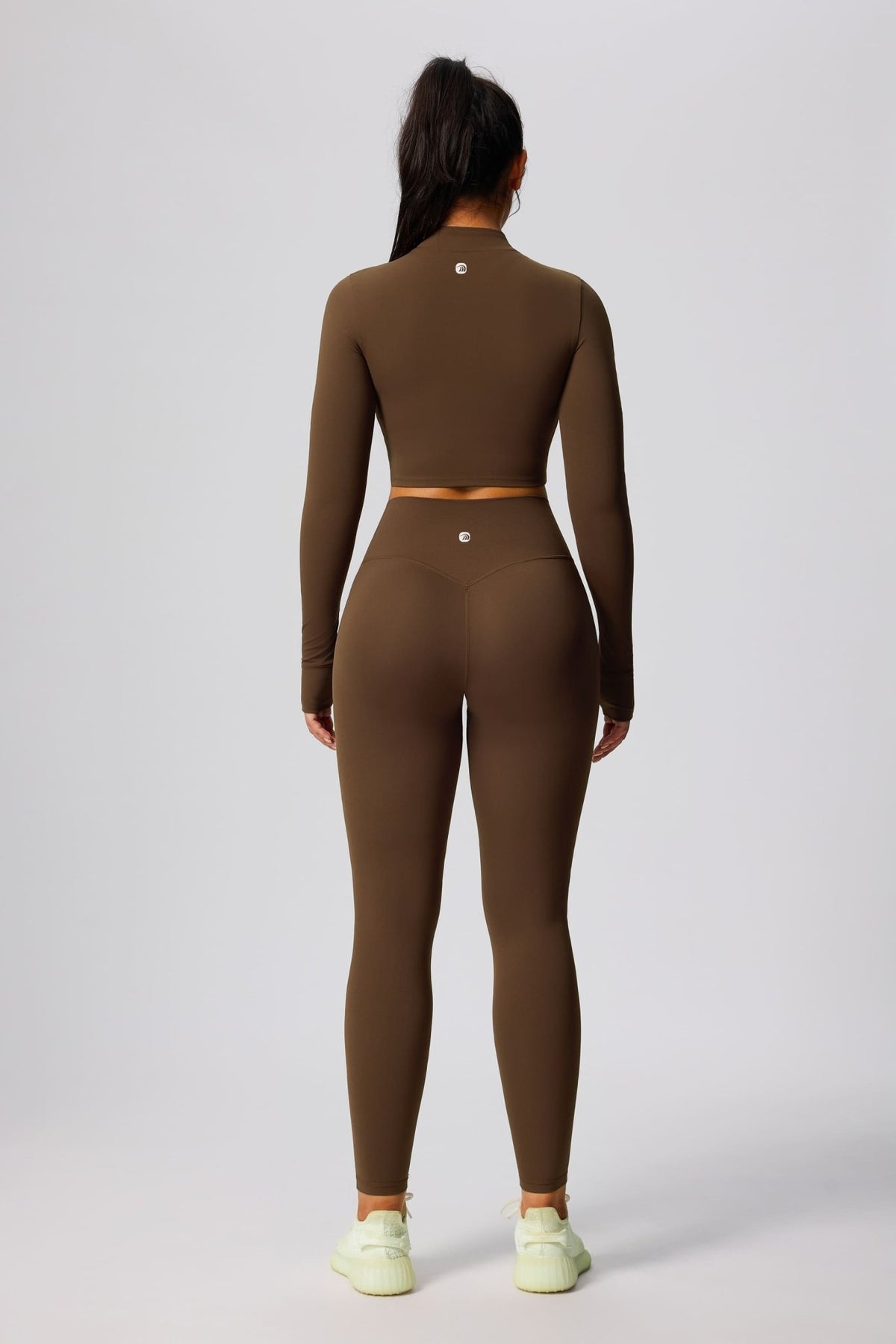 UPF 50+ Crop Yoga Sports Jacket and leggings back by Anniou