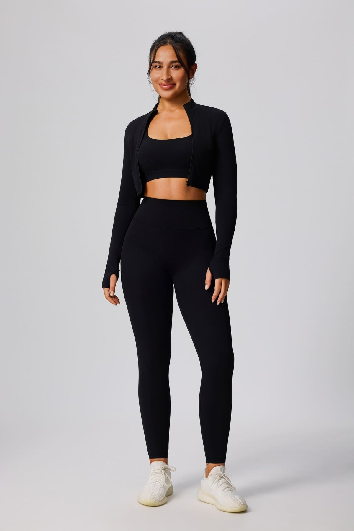 UPF 50+ Crop Sports Jacket and leggings