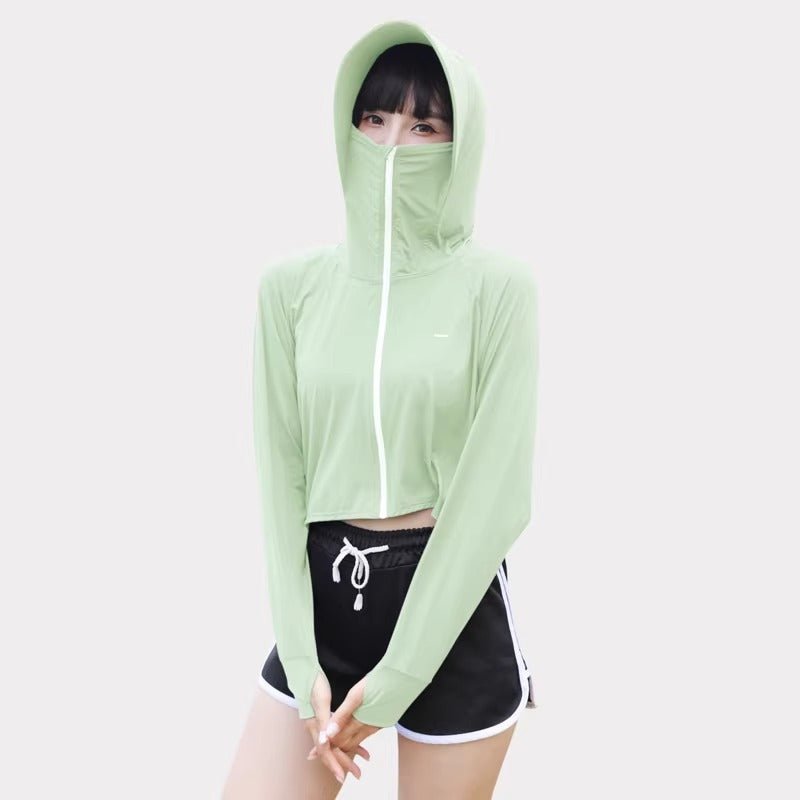 Zip Up Thumbhole Hooded Jacket UPF50+